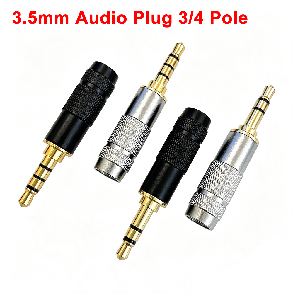 Audiophile Headphone Wired - 1 ชิ้น ปลั๊กเสียงแบบชุบทอง 3.5 มม. 3/4
