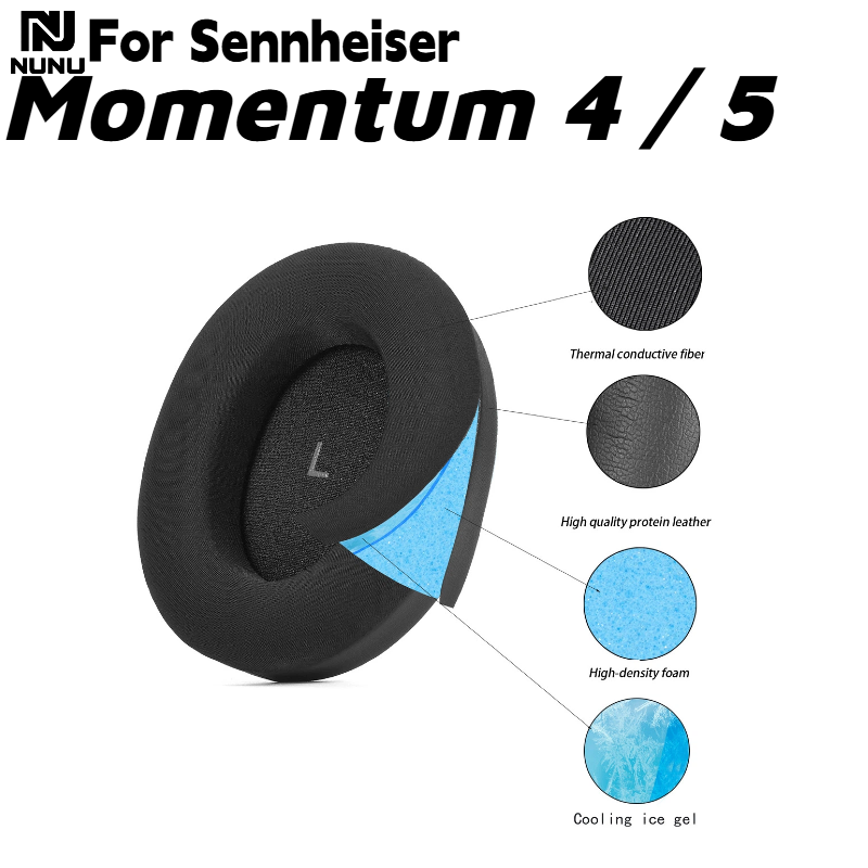 แผ่นรองหูฟังเปลี่ยนใหม่ ทำจากห - Sennheiser Headphone Momentum 4 บทวิจารณ์และราคา