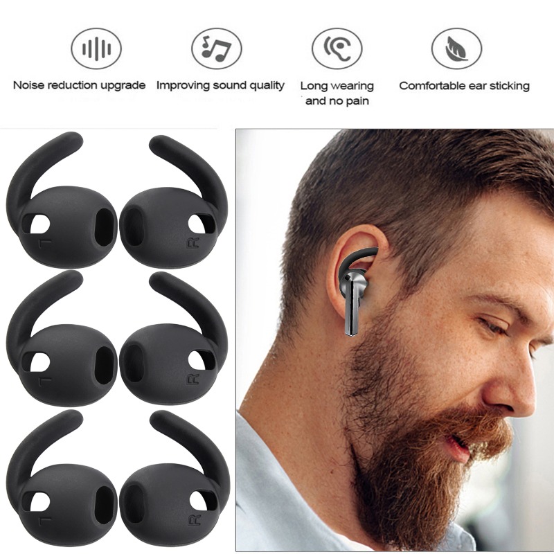 1-10 คู่ หูเกี่ยวซิลิโคนสำรองส - Silicone Ear Tip Replacement บทวิจารณ์และราคา