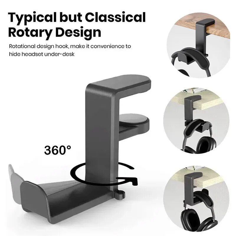 ที่ยึดหูฟังใต้โต๊ะ ดีไซน์แบบหน - Headphone Stand Desk บทวิจารณ์และราคา